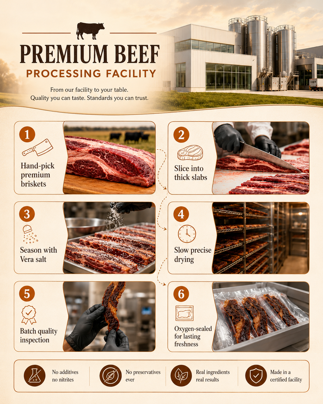 🐮 Premium Beef Brisket Chunks｜100% Grass‑Fed, Grass‑Finished‑LAN