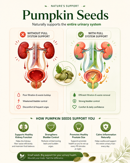Pumpkin seed brittle – naturally supports kidney health and helps protect the bladder from within-LAN