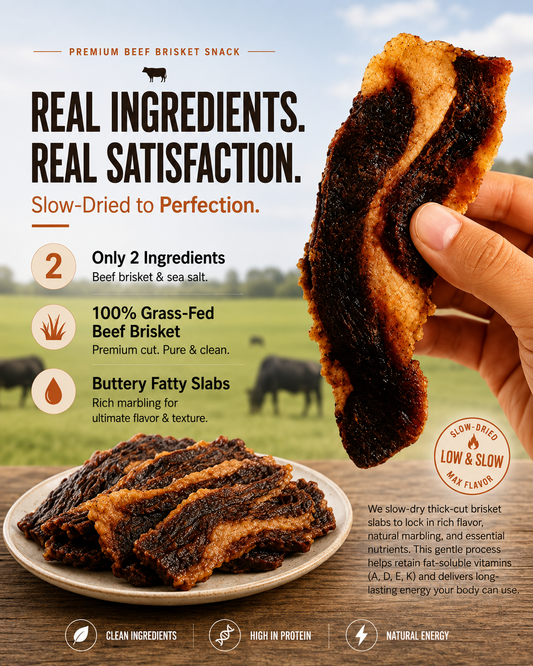 🐮 Premium Beef Brisket Chunks｜100% Grass‑Fed, Grass‑Finished‑LAN