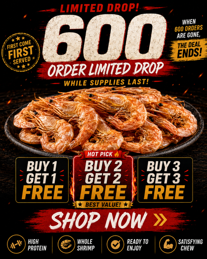 🔥 Australian Giant Dried Shrimp ‖ High-Protein Ocean Nutrition for Daily Energy, Clean Snacking & Natural Seafood Flavor 🦐-FD6U