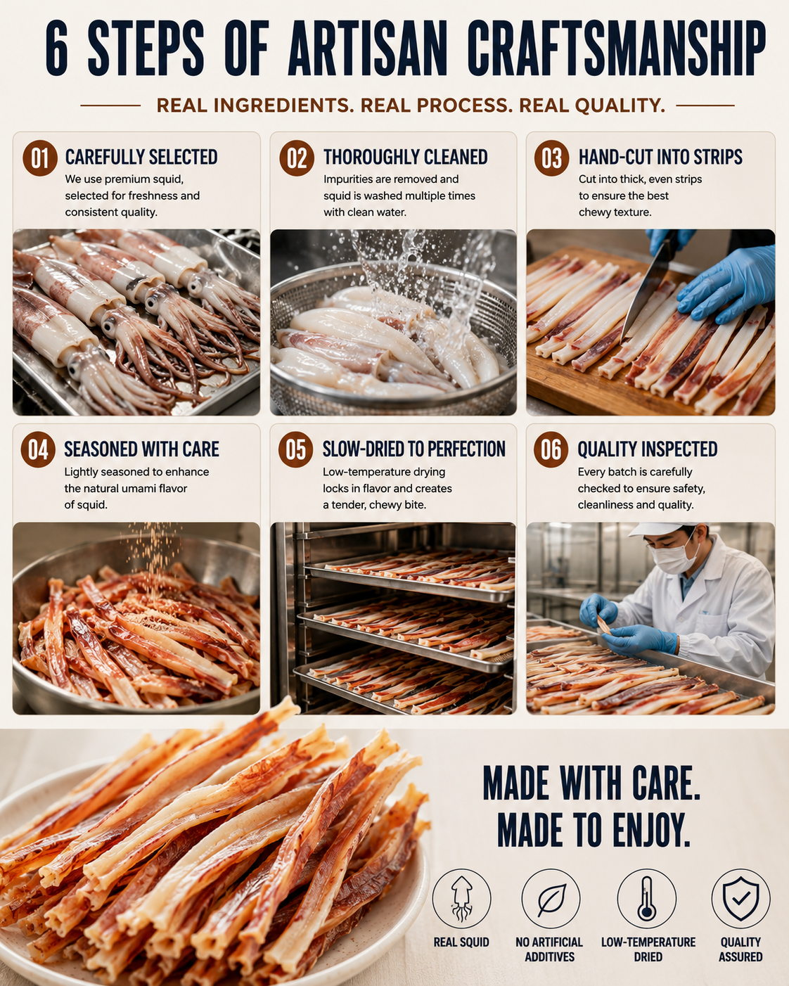🔥 Deep-Sea Squid Strips‖ High-Protein Ready-to-Eat Seafood Snack for Smarter Daily Snacking-FD6U