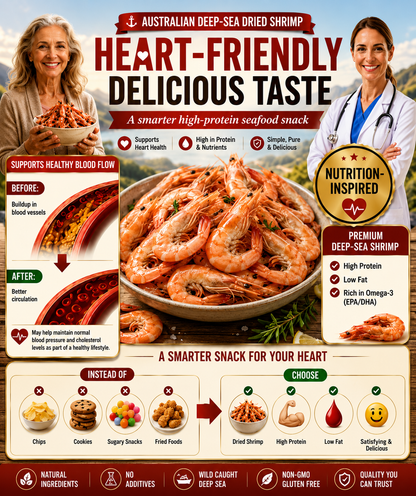🔥 Australian Giant Dried Shrimp ‖ High-Protein Ocean Nutrition for Daily Energy, Clean Snacking & Natural Seafood Flavor 🦐-FD6U