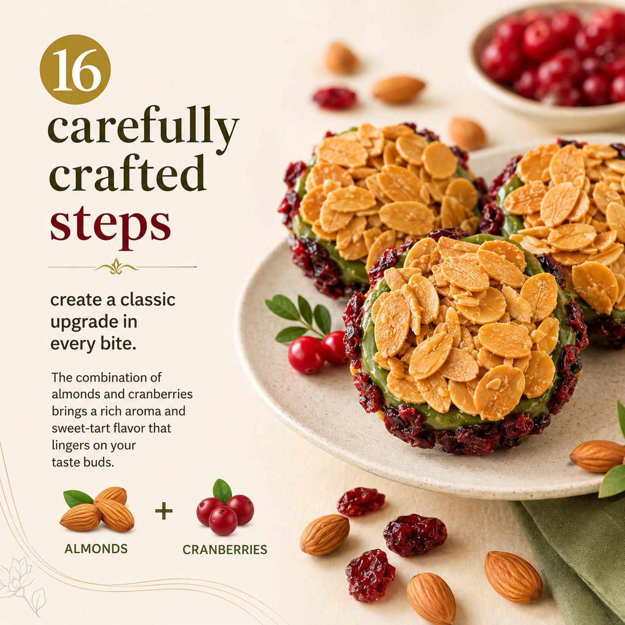Crispy Cranberry & Matcha Sandwich Cookies-LAN